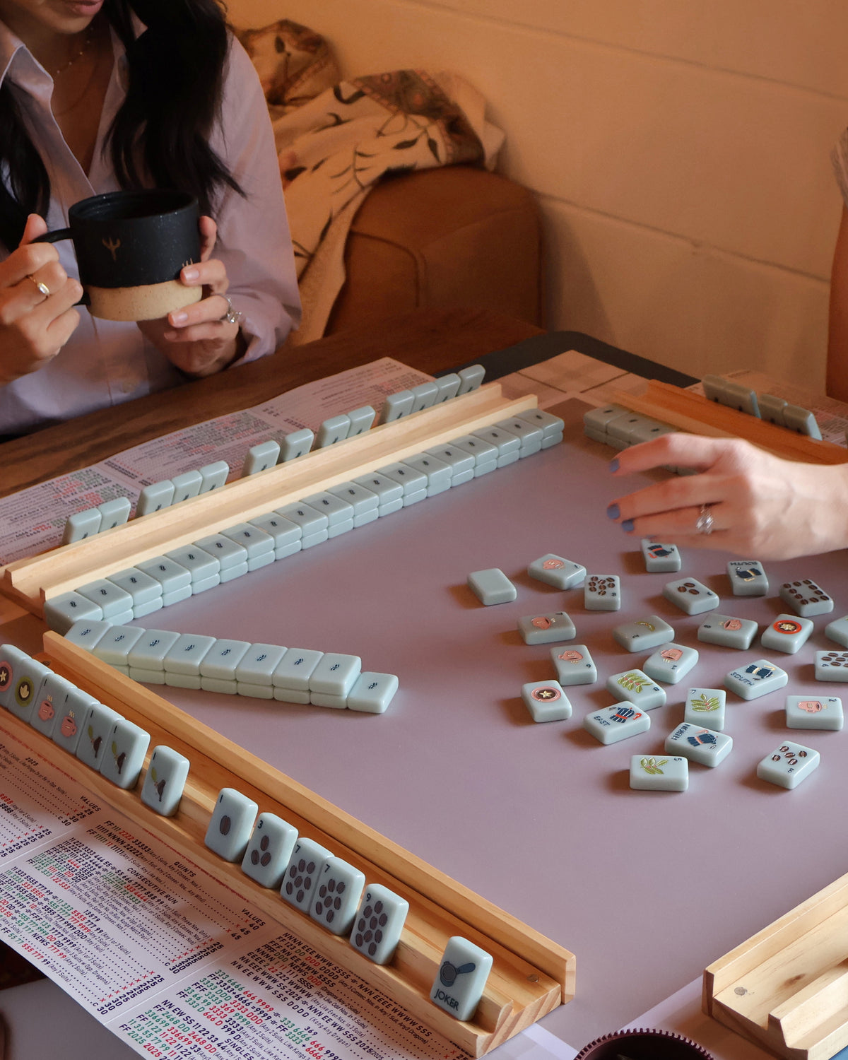 PRE-ORDER: The Coffee Collection in Daybreak | Designer American Mahjong Tiles