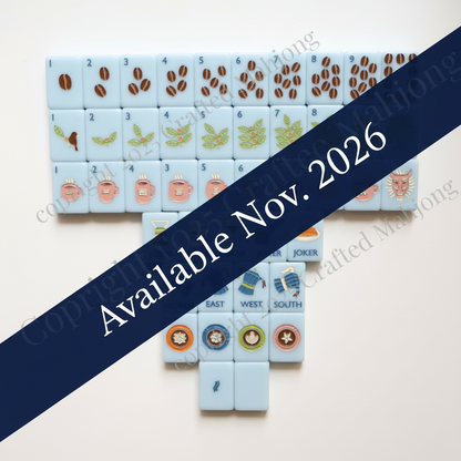 The Coffee Collection in Daybreak | Designer American Mahjong Set