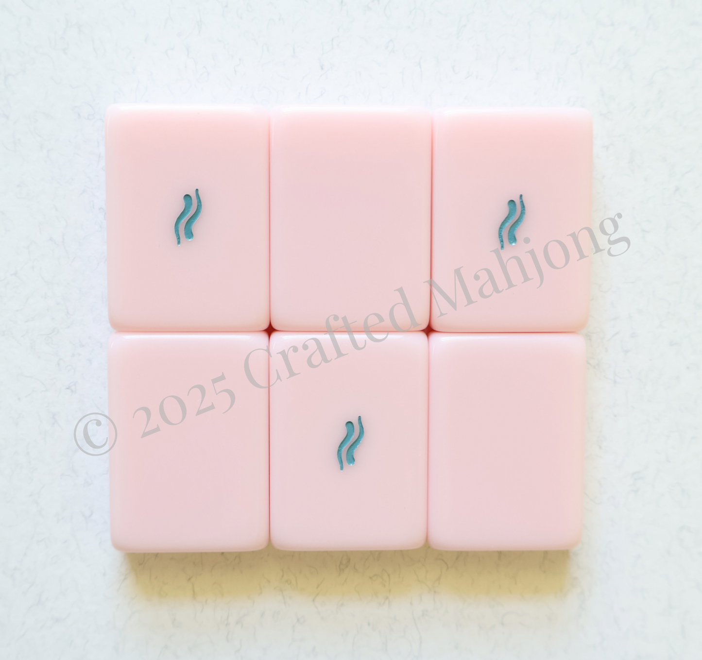 The Wine Collection in Rosé | Designer American Mahjong Set