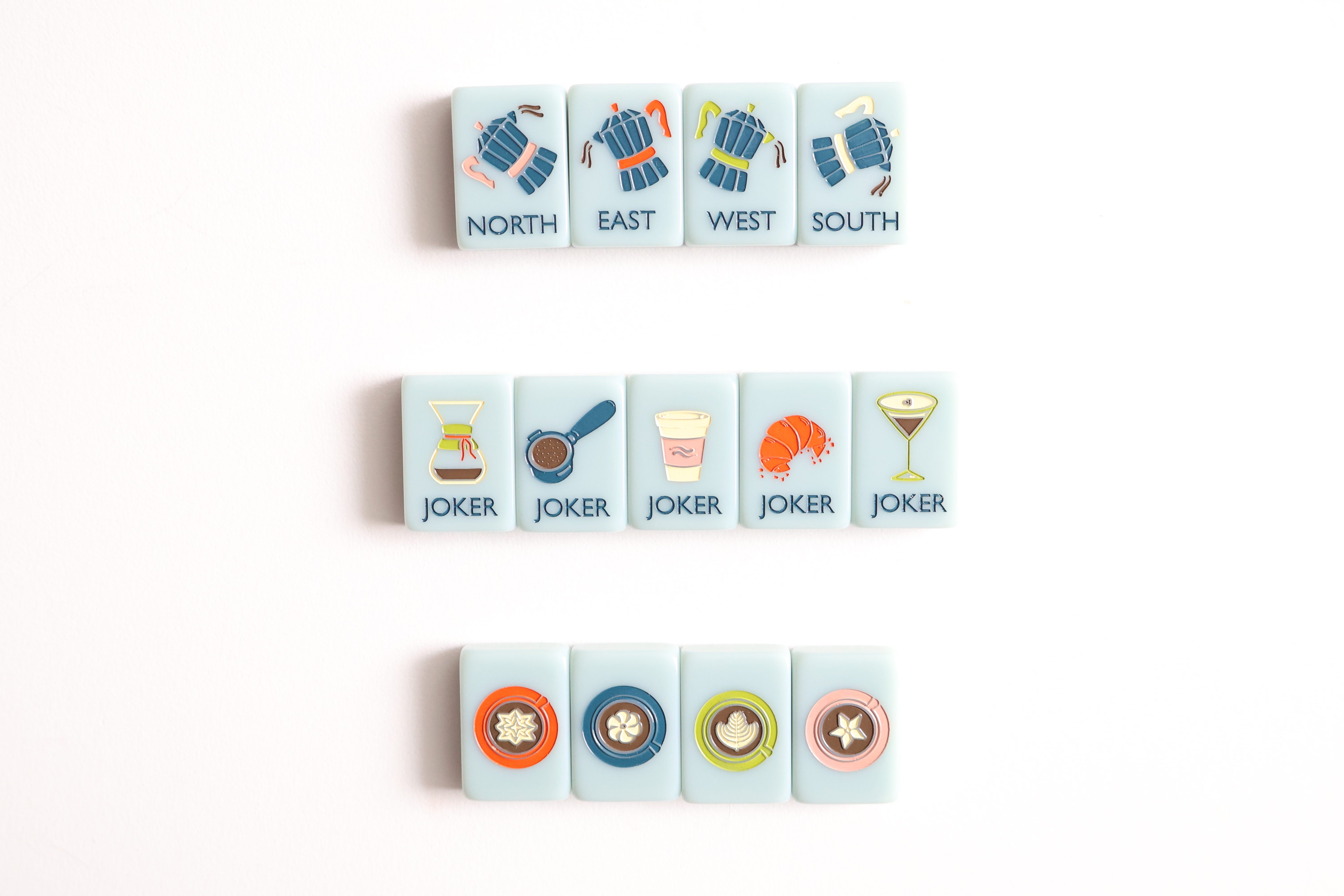 The Coffee Collection in Daybreak | Designer American Mahjong Set