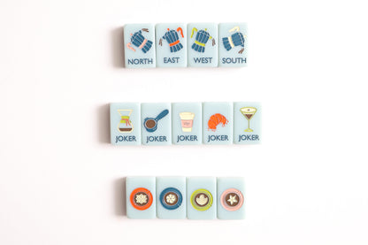The Coffee Collection in Daybreak | Designer American Mahjong Set